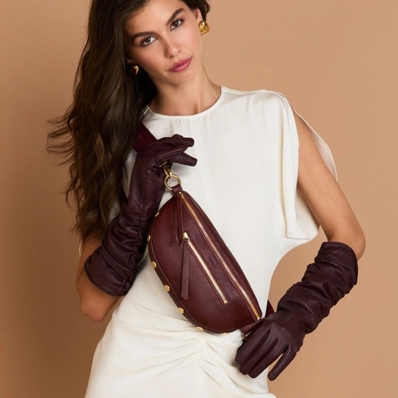 Hammitt Charles Crossbody med Cherrywood Pebble/Brushed Gold - Picture 3 of 10